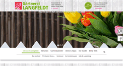 Desktop Screenshot of gaertnerei-langfeldt.de